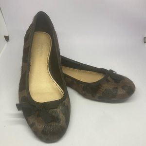 Simply Vera Wang Ganauche Cow Hair Leopard Print Flat (Size 7.5)